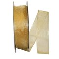 Reliant Ribbon Reliant Ribbon 99908W-035-09K Sheer Lovely Value Wired Edge Ribbon - Gold - 1.5 in. x 50 yards 99908W-035-09K